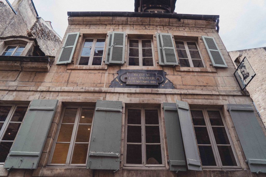 Following in the Footsteps of the inventor of pasteurisation and the man who discovered the rabies vaccinaion, Louis Pasteur in Dole, Jura, Franche Comté, France