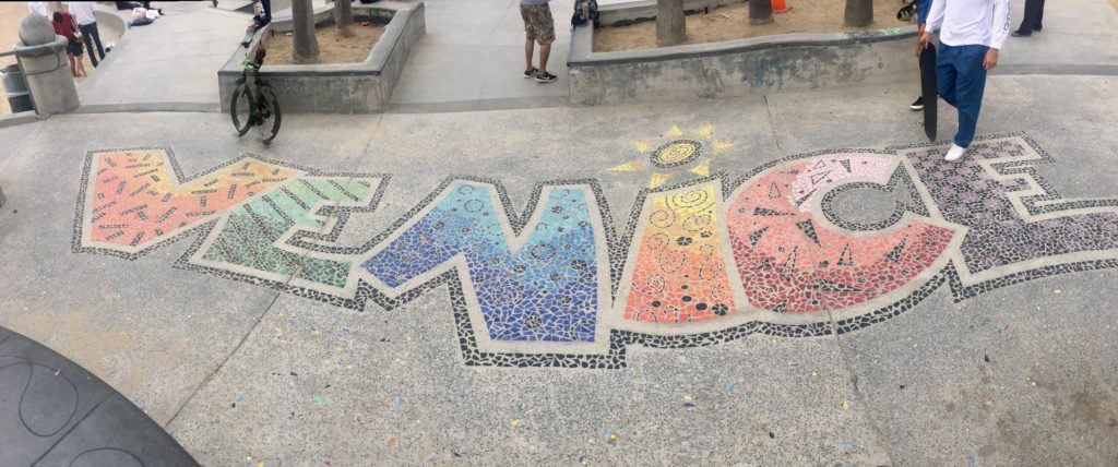 Venice Mosaic floor mural, LA, California, USA