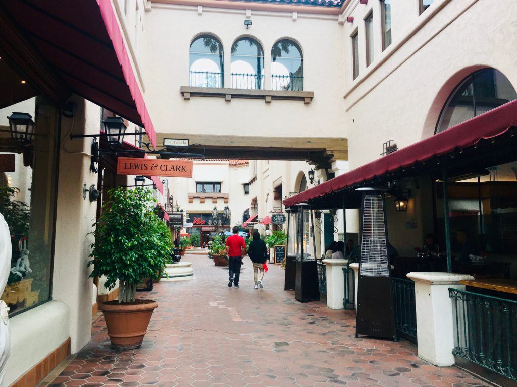 Stroll down State Street in Santa Barbara, California, USA