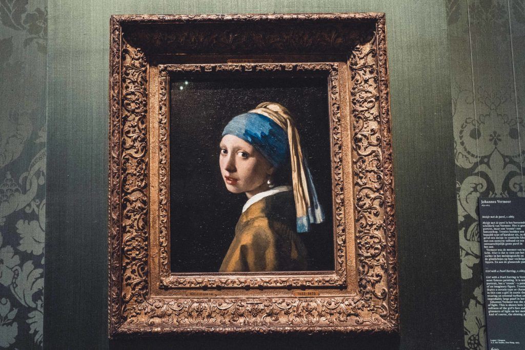 The Girl with the Pearl Earring in Mauritshuis the hague, the Netherlands