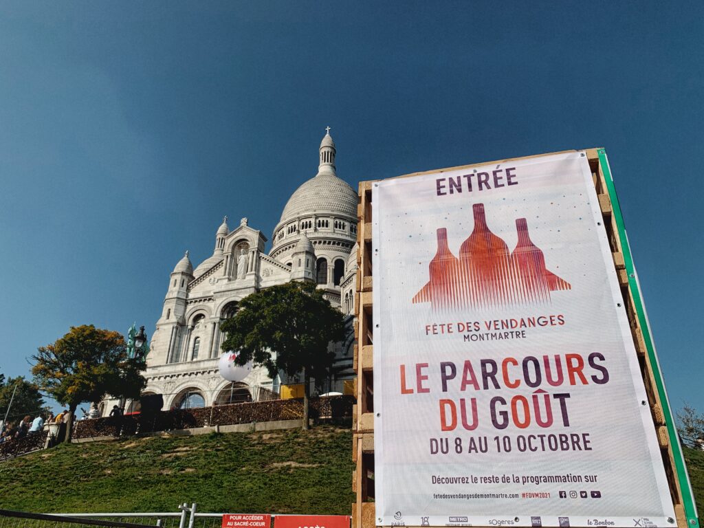 montmartre grape harvest festival market in paris