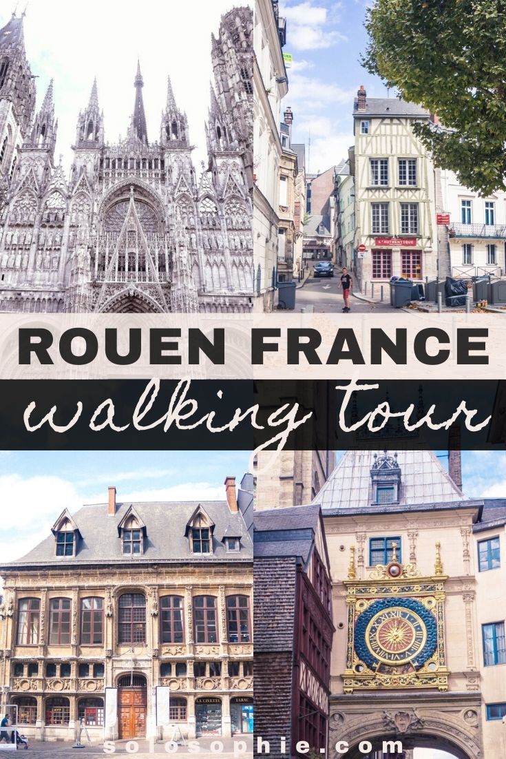 Free and self-guided Rouen walking tour. Want to learn about the history of Rouen as well as see the top Rouen highlights and things to do? This guided walk will show you the top city things to do in Normandy, France!