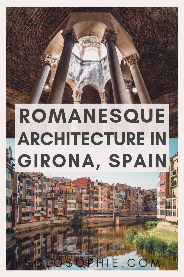 How to Visit the Banys Àrabs (Arab Baths) in Girona. Here's where to find beautiful Spain architecture in the Romanesque style in Catalonia