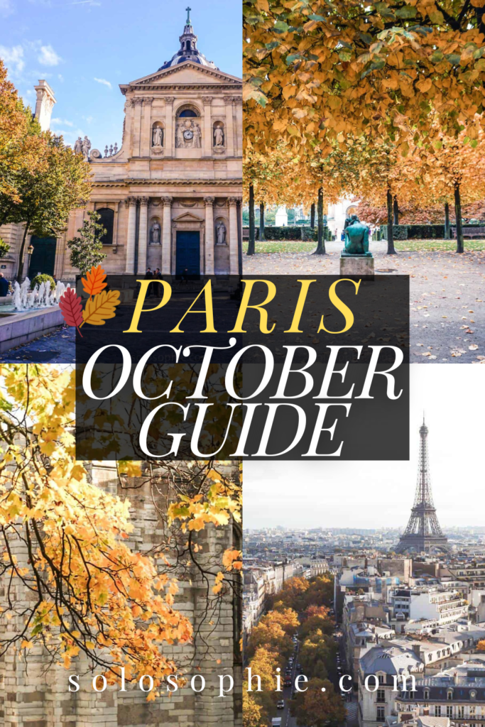 paris october guide