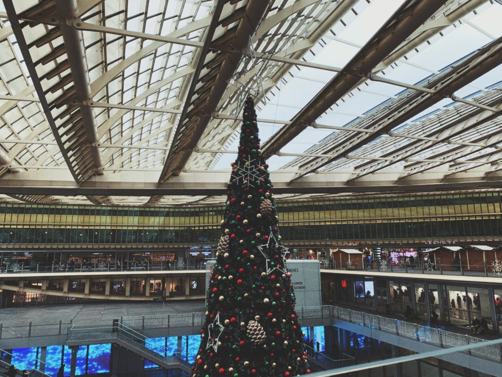 Paris Canopée des Halles Christmas Market in the 1st arrondissement of Paris, Île de France, France