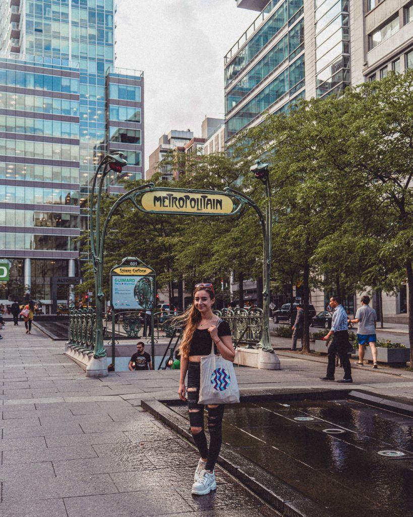 Square-Victoria-OACI station Metro Station Entrance: A Piece of Paris in Montreal