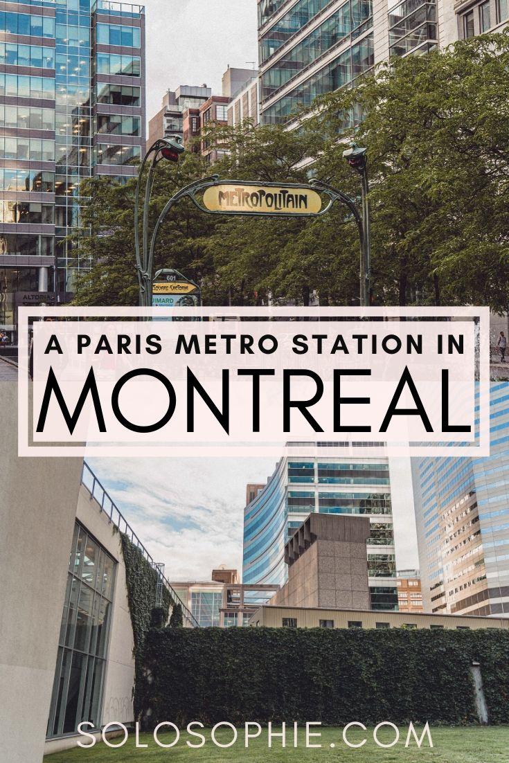 Square-Victoria-OACI station Metro Station Entrance: A Piece of Paris in Montreal Quebec Canada