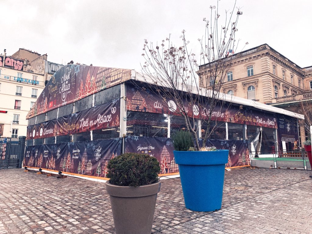 Le Marché de Noël en Alsace à Paris (Gare de l'Est Christmas Market) in Paris, France