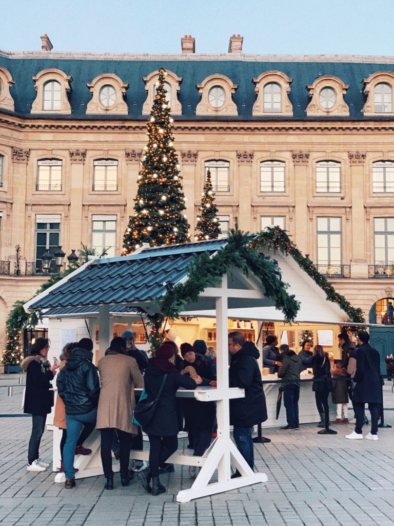Ritz Christmas Chalet at Place Vendôme in the 1st arrondissement of Paris, France