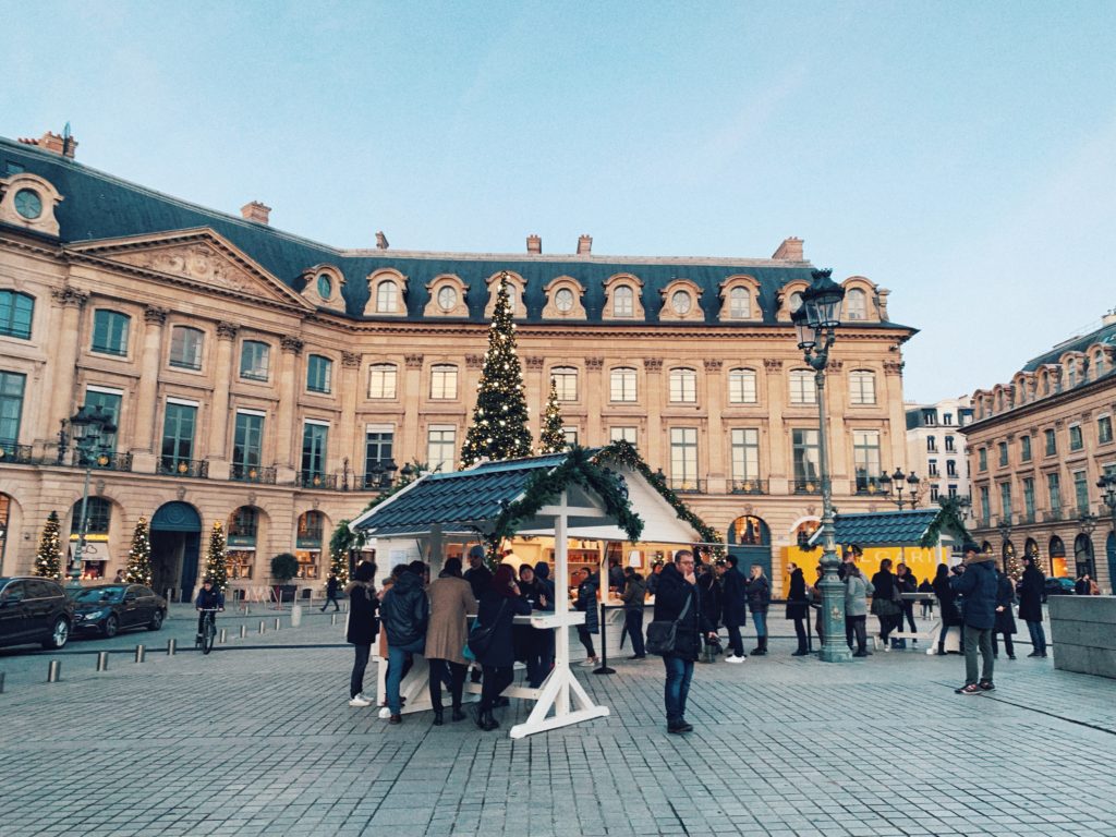 Ritz Christmas Chalet at Place Vendôme in the 1st arrondissement of Paris, France