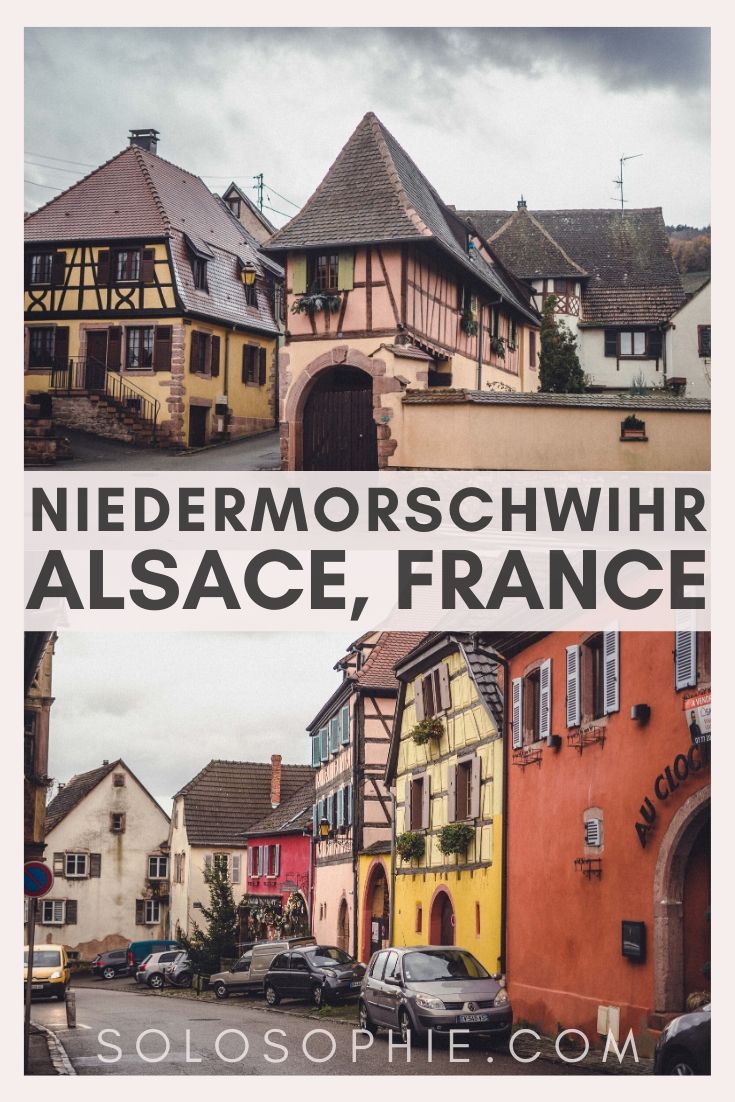 Your complete guide to the best things to do in Niedermorschwihr, a tiny town with a crooked spire church in the Alsace, East France