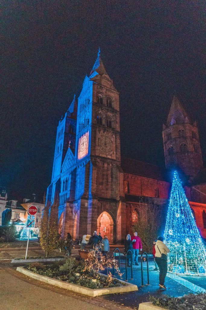 Guebwiller Christmas Market Guide: Everything you should know about Christmas in Guebwiller (Noël Bleu - blue Christmas); festive illuminations and Christmas things to do in Guebwiller, Alsace, East France