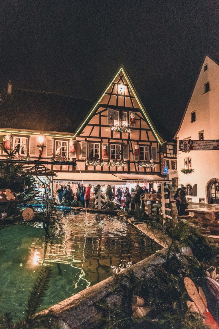 Eguisheim Christmas Market Guide: Everything you should know about Christmas in Eguisheim (timber framed houses and prettiest village in France); festive illuminations and Christmas things to do in Eguisheim, Alsace, East France