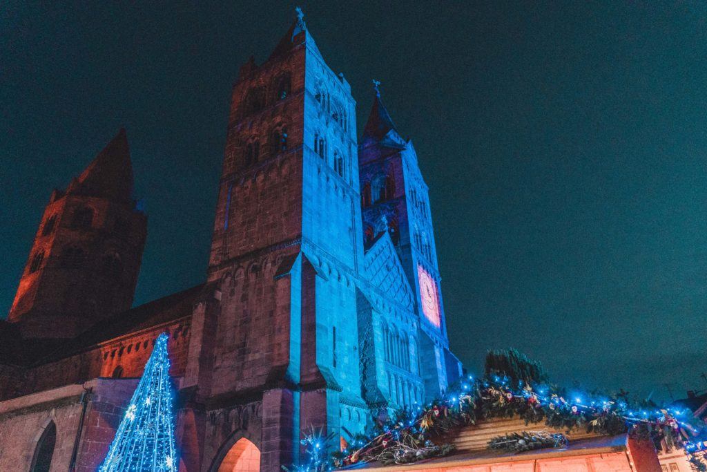 Guebwiller Christmas Market Guide: Everything you should know about Christmas in Guebwiller (Noël Bleu - blue Christmas); festive illuminations and Christmas things to do in Guebwiller, Alsace, East France
