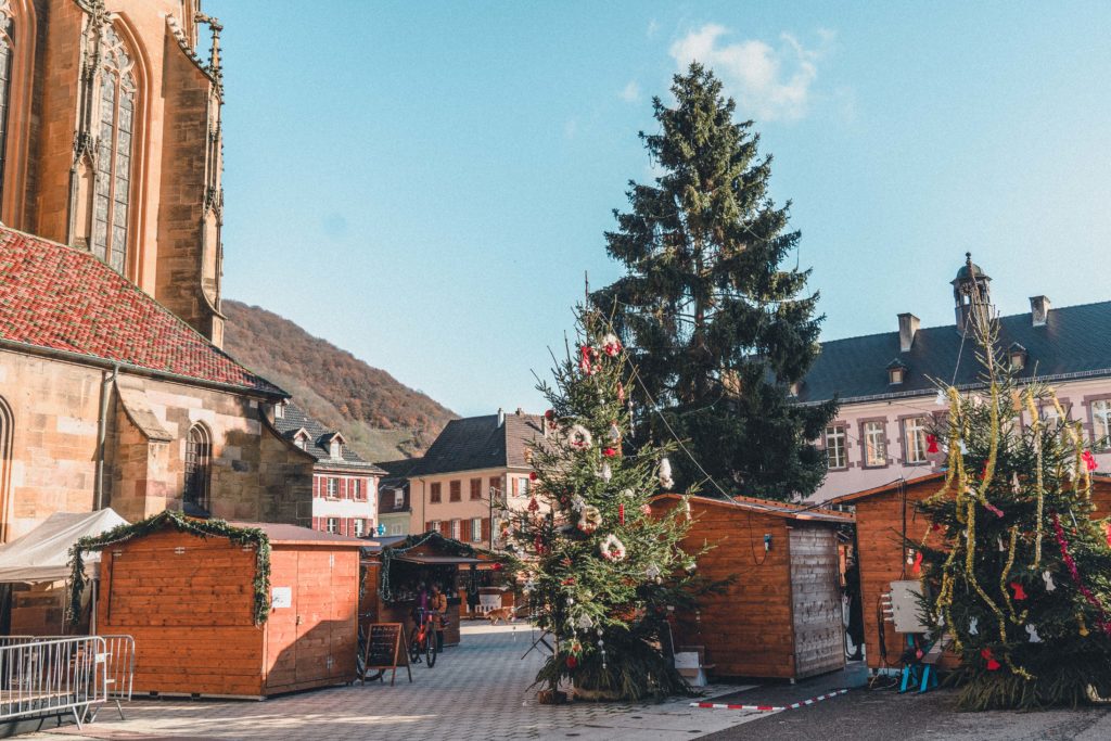 Thann Christmas Market Guide & Decorated Christmas Trees in the Alsace, Eastern France