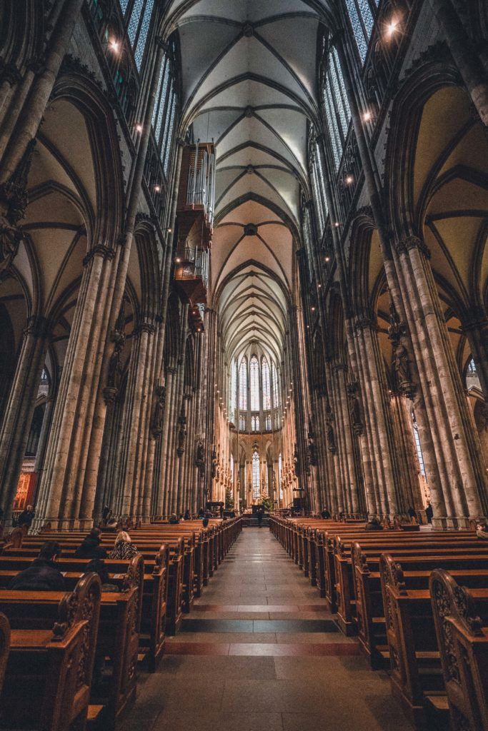Inside Cologne Cathedral Interior Of Cologne Cathedral Hi Res Stock