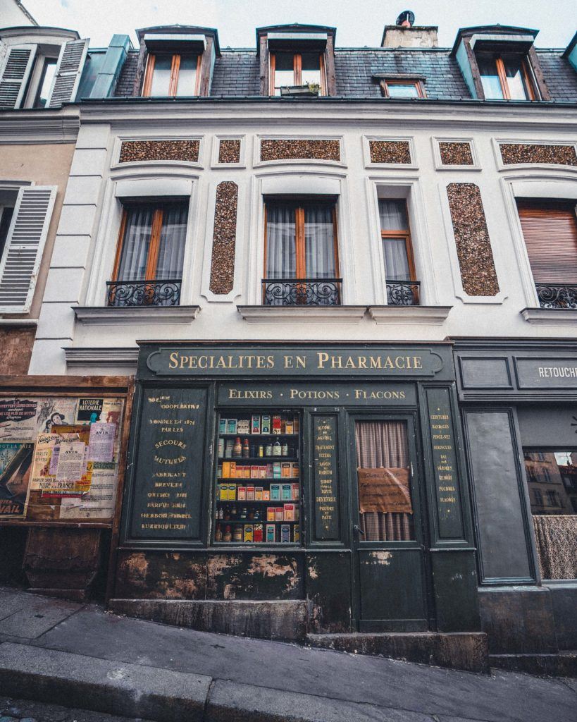 Two Little Streets Dressed up like 1940s Montmartre: Rue Androuet and Rue Berthe, 18th arrondissement, Paris, France