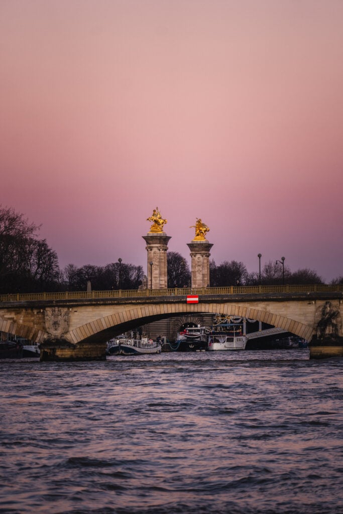 sunset at pont alexandre iii