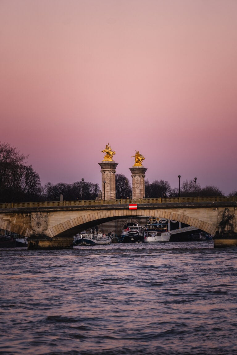 sunset at pont alexandre iii