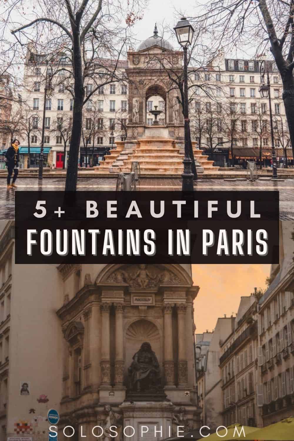 5 Beautiful Fountains in Paris You Won't Want to Miss!/ Fontaines de Paris France Europe