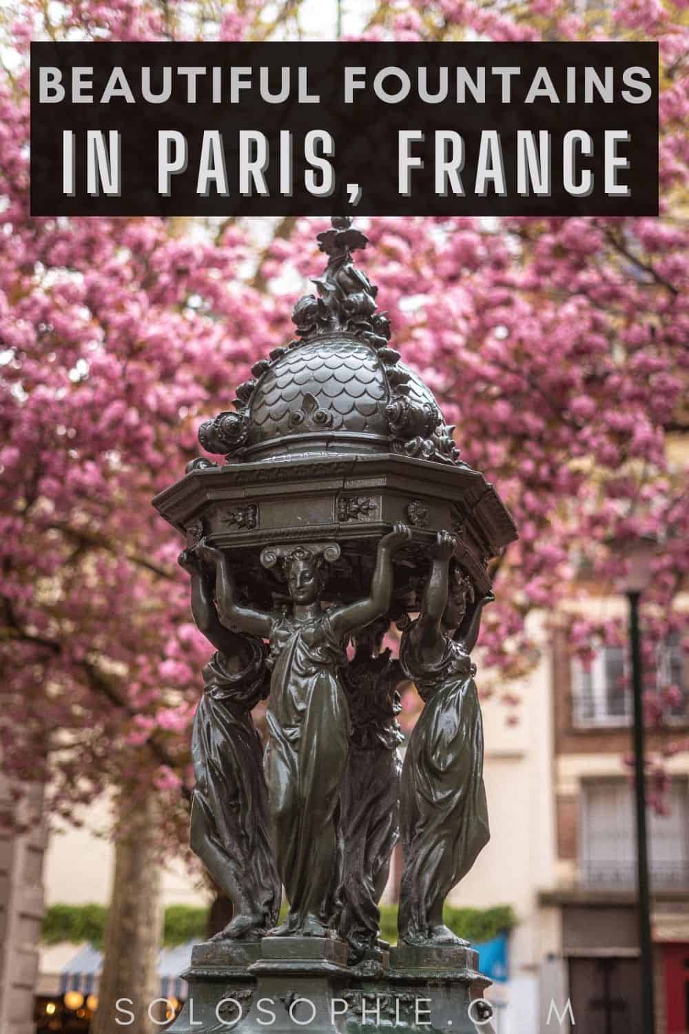 5 Beautiful Fountains in Paris You Won't Want to Miss!/ Fontaines de Paris France Europe