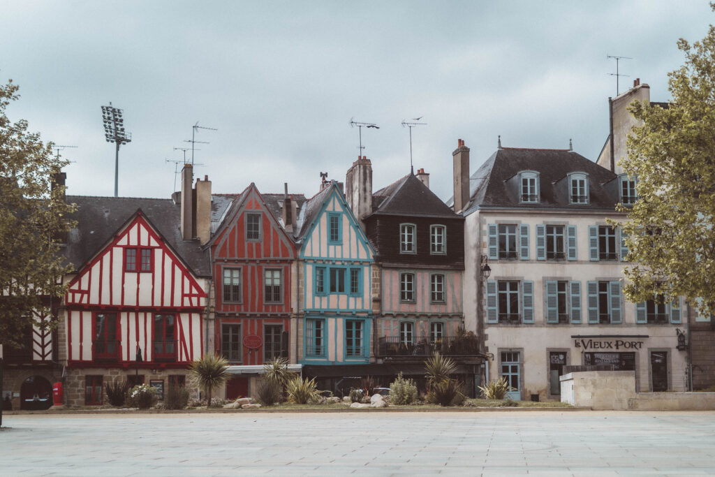 vannes timber houses brittany