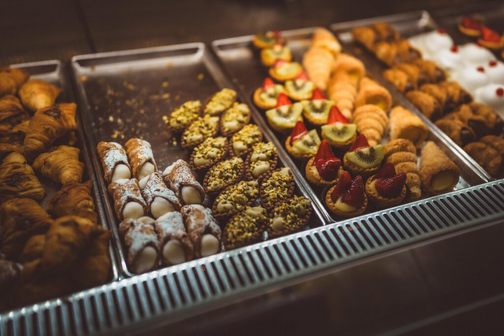 breakfast pastries in italy