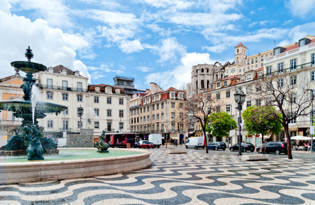 rossio square lisbon