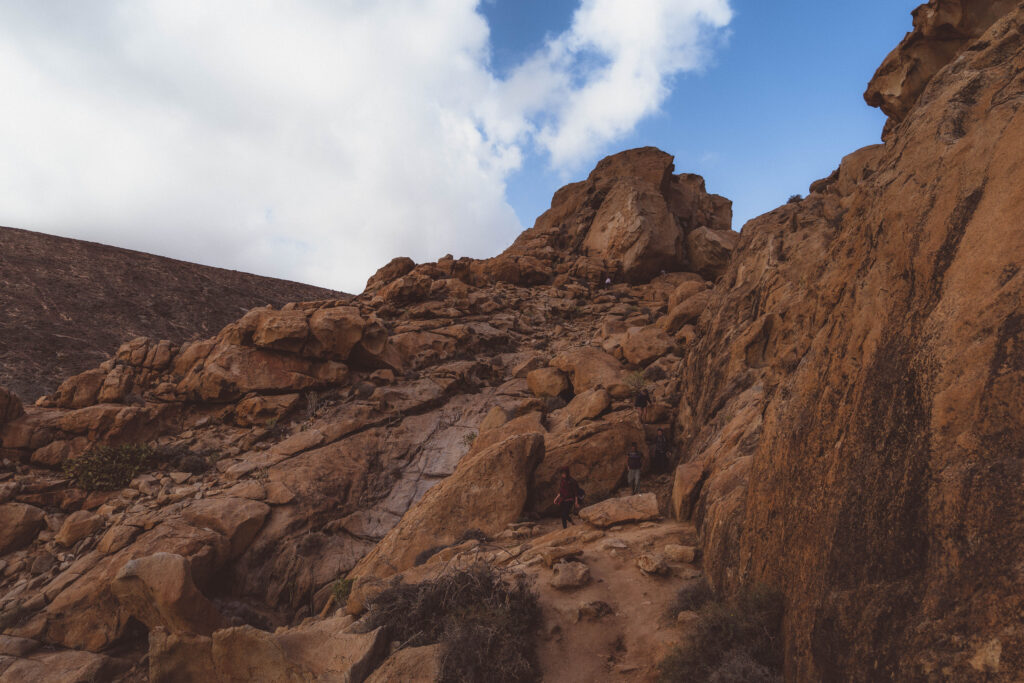 rock at the top of arco de las penitas