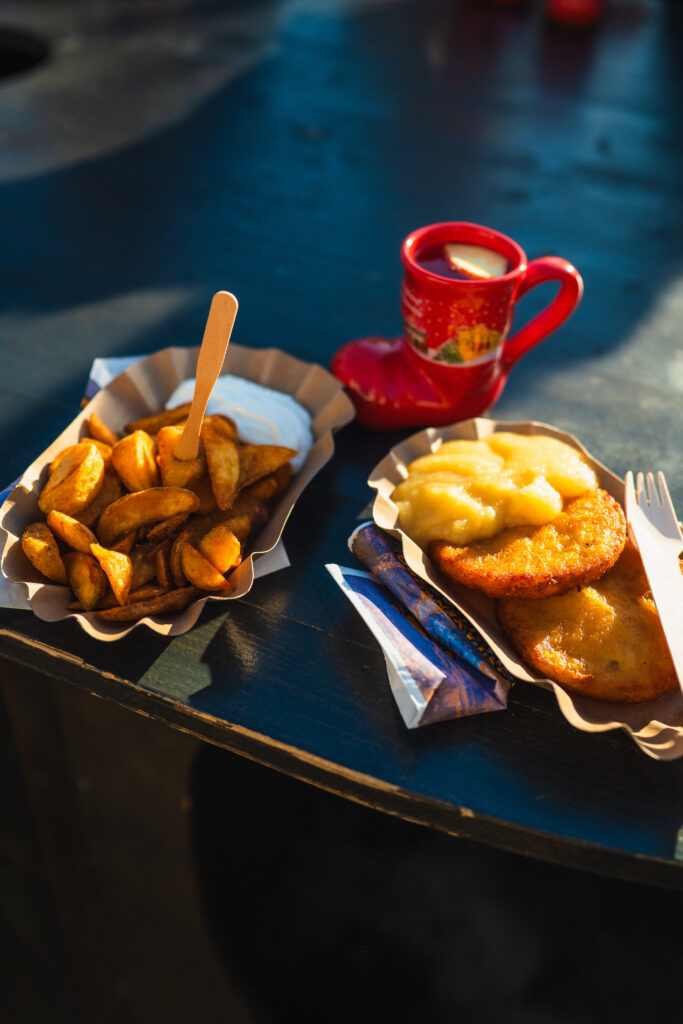 food at the vienna christmas market