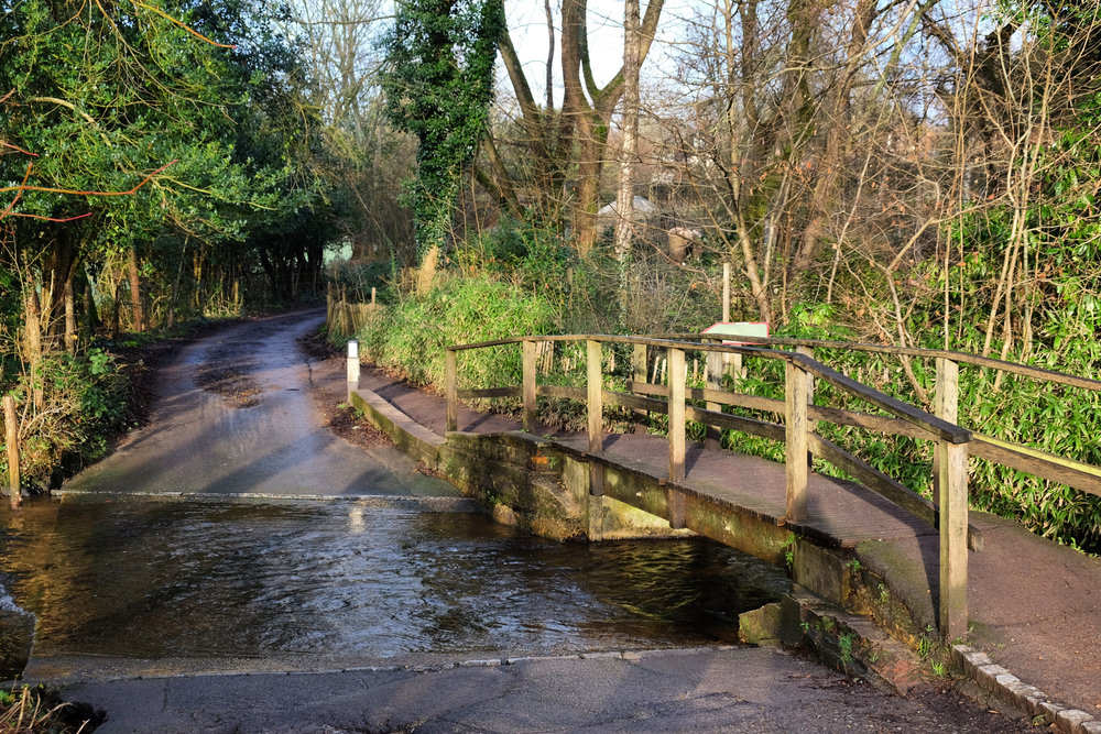 Tillingbourne stream in Shere