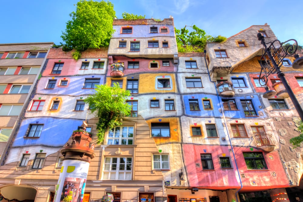 Hundertwasser house in Vienna