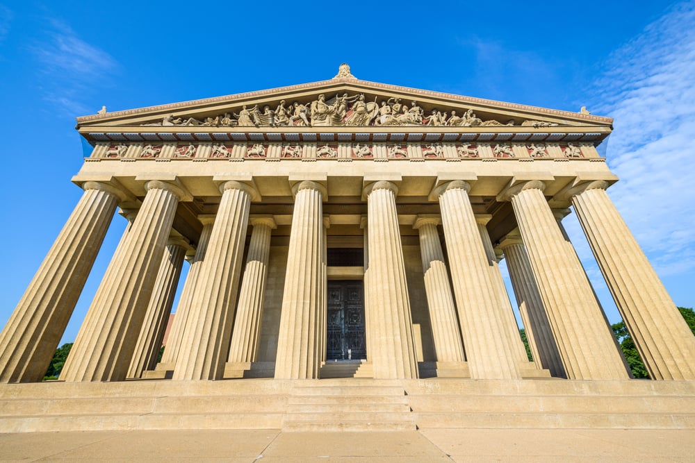 Parthenon Replica at Centennial Park in Nashville