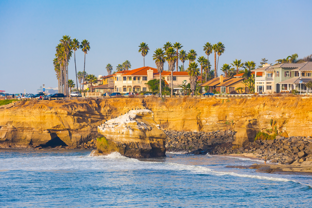 Sunset Cliffs Beach Coastline