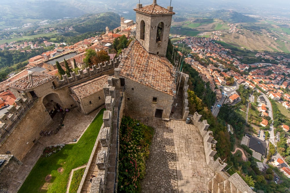 San Marino aerial view