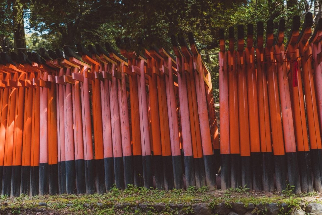 fushimi inari line of torii gates