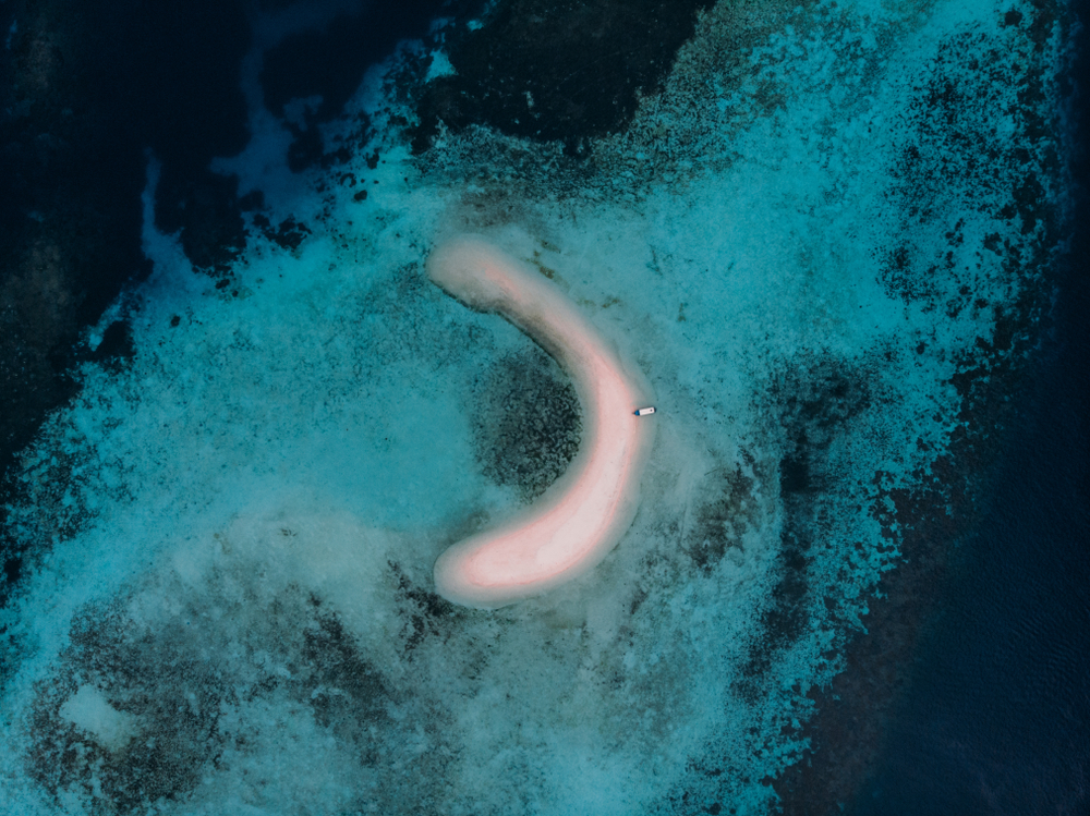 Sandbar in Flores sea