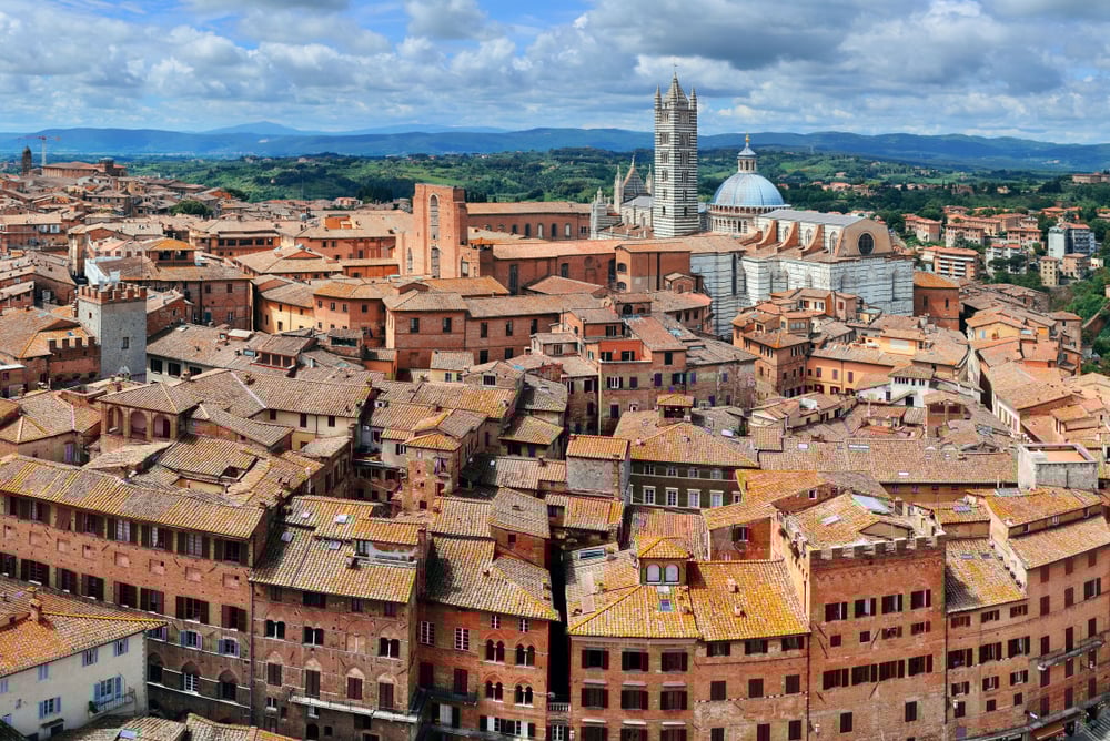 Siena rooftop view