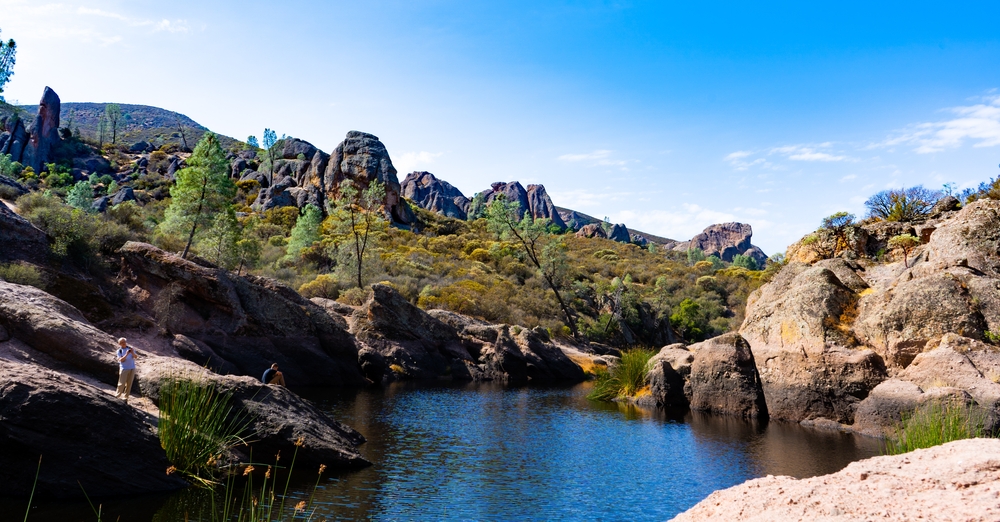 Summer hike in pinnacles national park