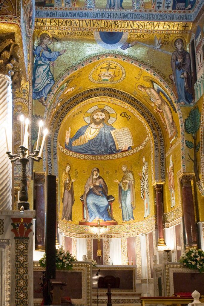 interior of Capella Palantina in Palazzo dei Normanni