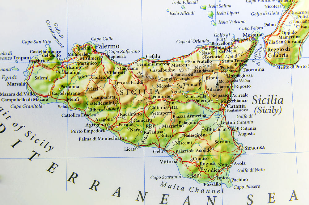Sicily map