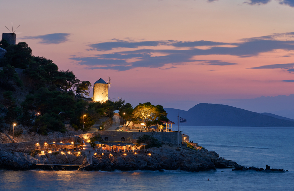 Beautiful Sunset at Hydra