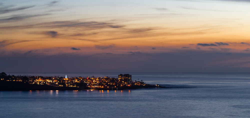Night view of La Jolla 
