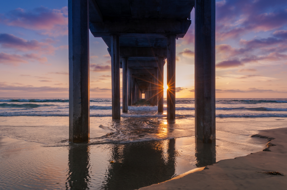 Scripps Pier Sunset in La Jolla 