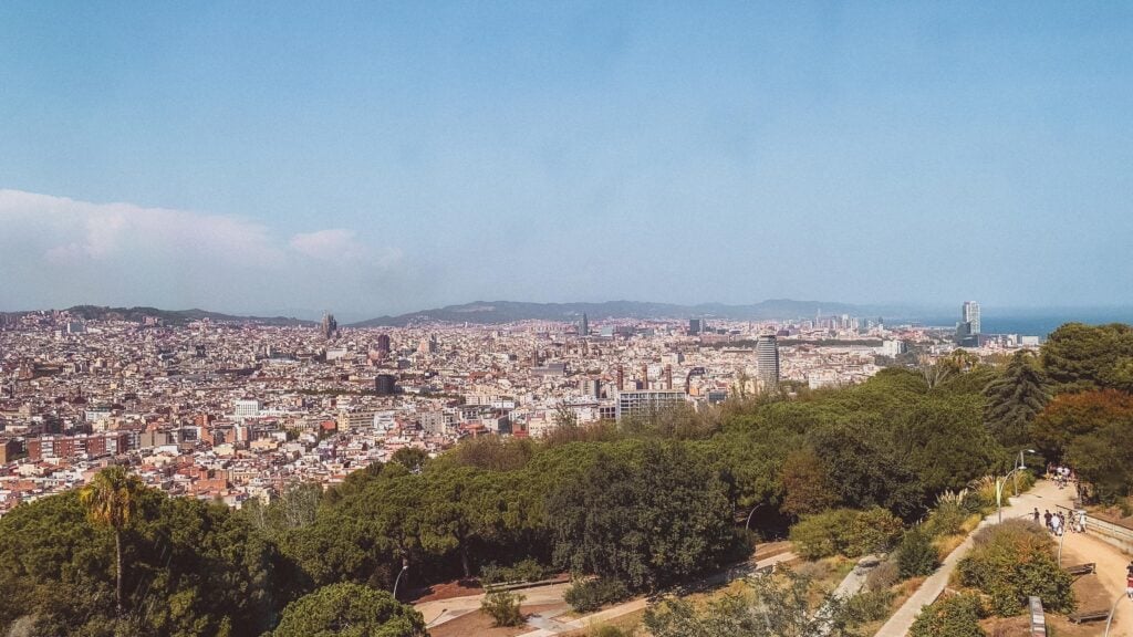 montjuic view
