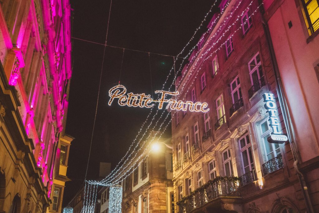 petite france at christmas