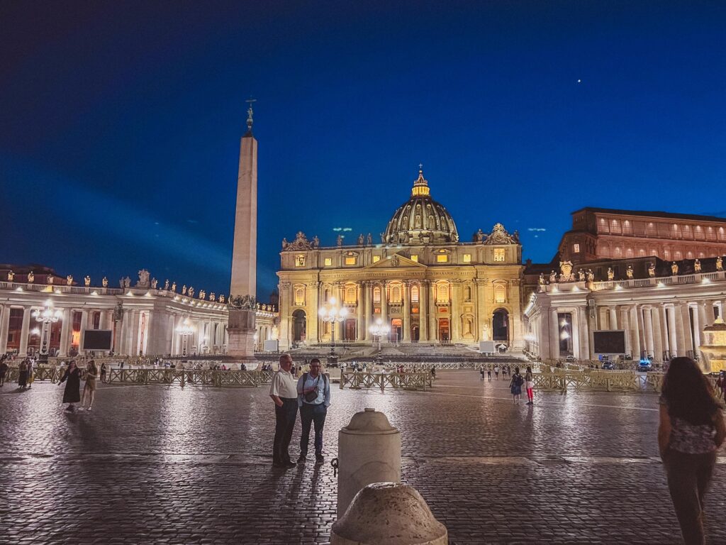 vatican at night