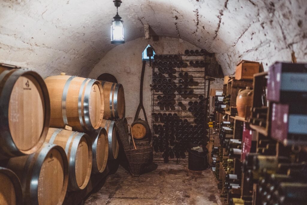 wine cellar in sancerre