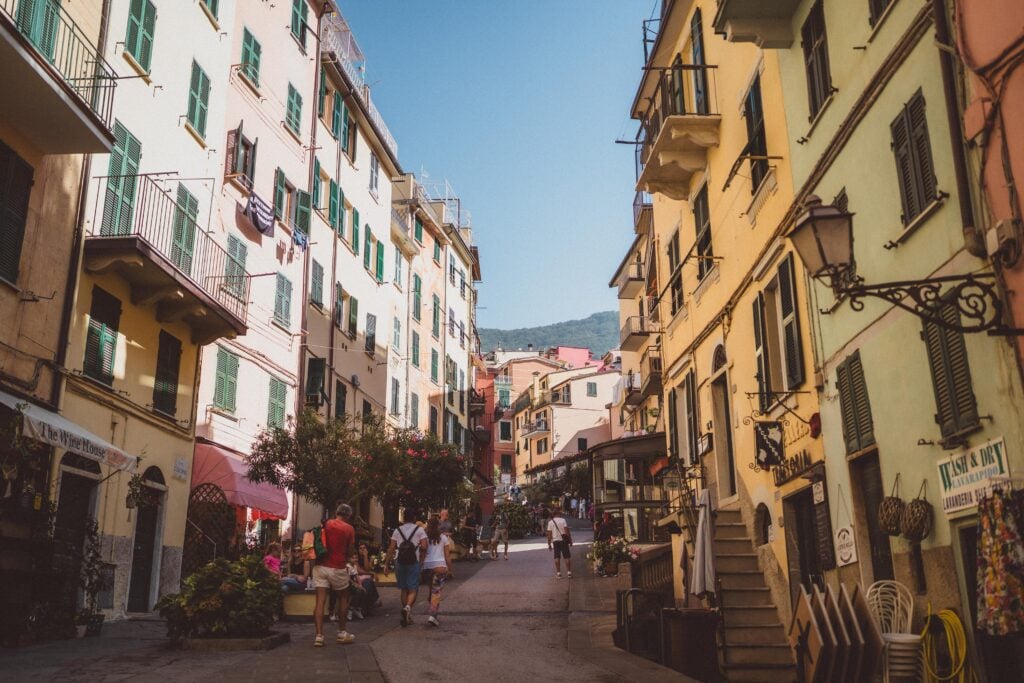 main street in riomaggiore