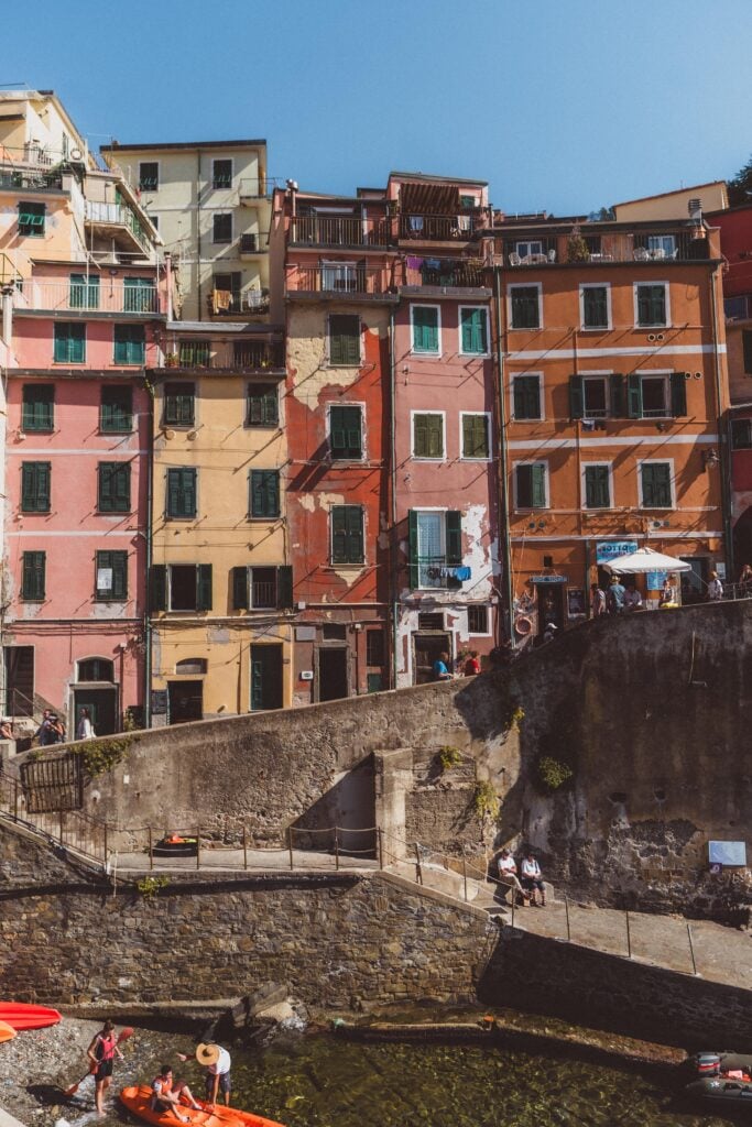 riomaggiore pastel houses
